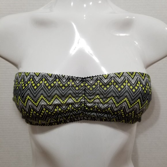Xhilaration bralette Small NWT Perfect Bandeau geometric print tribal strapless - Picture 1 of 11